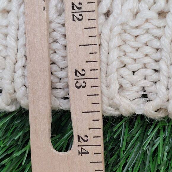 Vintage 90s Knitwear Sweater Womens Small 19x23 Ivory - Picture 14 of 15